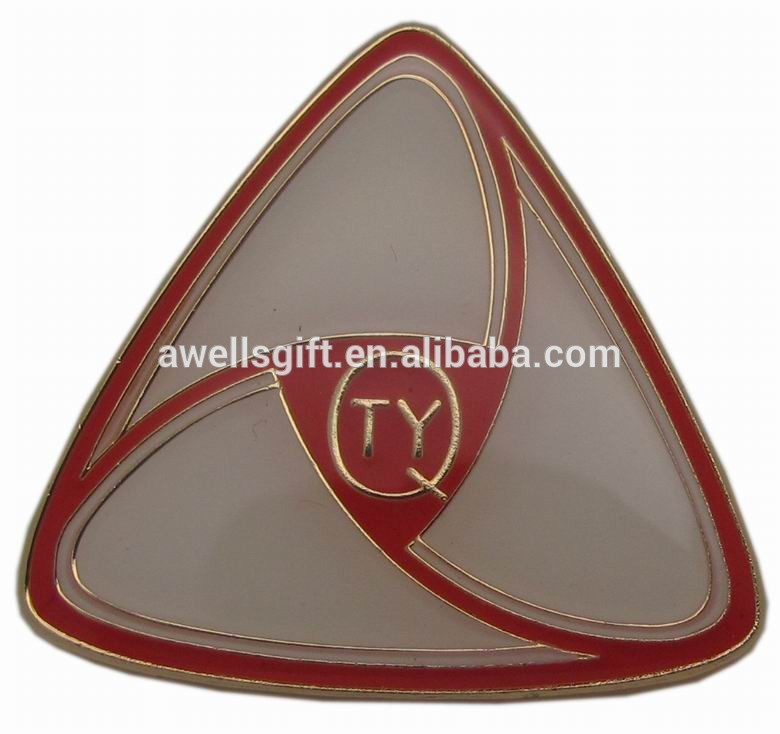 Round Square Oval Triangle Shield Shape Lapel Pin